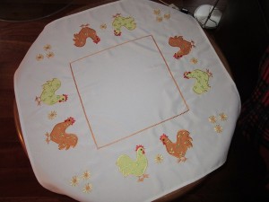 Chicken tablecloth