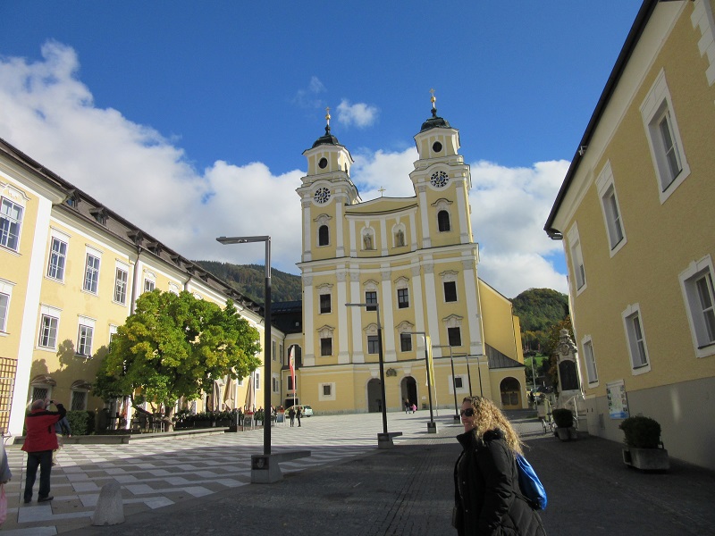 The Church in the village of Mondsee where the wedding was filmed.