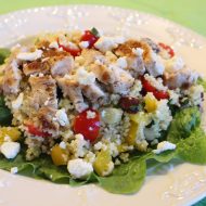 Chicken Couscous Salad with Tangy Mustard Vinaigrette